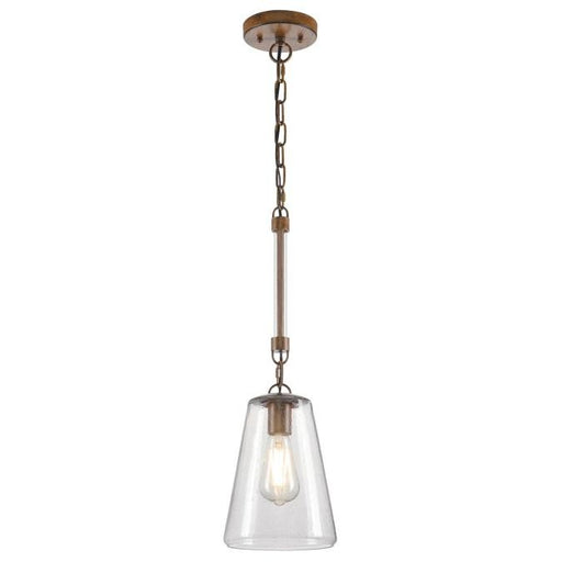 Myhouse Lighting Westinghouse Lighting - 6130400 - One Light Mini Pendant - Biloxi - Barnwood