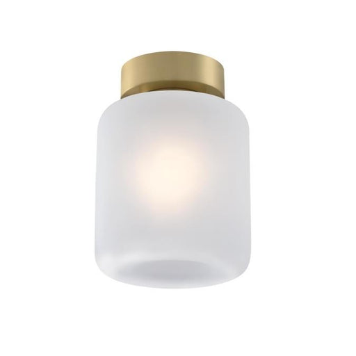 Myhouse Lighting Westinghouse Lighting - 6131100 - One Light Semi-Flush Mount - Judd - Champagne Brass