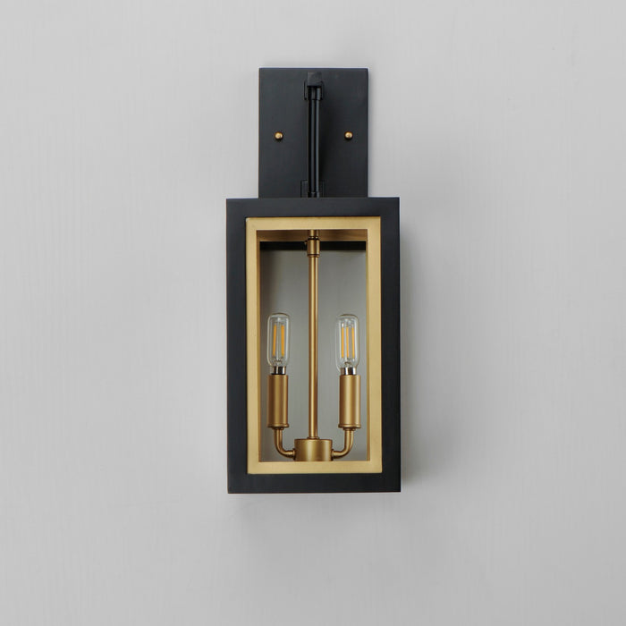 Myhouse Lighting Maxim - 30054CLBKGLD - Two Light Outdoor Wall Sconce - Neoclass - Black / Gold