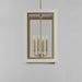 Myhouse Lighting Maxim - 30058CLWTGLD - Four Light Outdoor Pendant - Neoclass - White/Gold