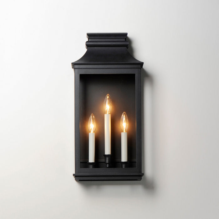 Myhouse Lighting Maxim - 40916CLBO - Three Light Outdoor Wall Sconce - Savannah VX - Black Oxide