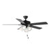 Myhouse Lighting Maxim - 89907FTBKWP - 52"Ceiling Fan - Basic-Max - Black / Walnut / Pecan