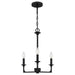 Myhouse Lighting Quoizel - PRC5016MBK - Three Light Chandelier - Prescott - Matte Black