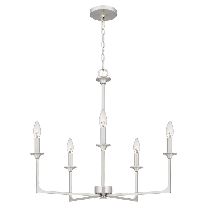 Myhouse Lighting Quoizel - PRC5026BN - Five Light Chandelier - Prescott - Brushed Nickel