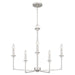 Myhouse Lighting Quoizel - PRC5026BN - Five Light Chandelier - Prescott - Brushed Nickel