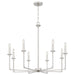 Myhouse Lighting Quoizel - PRC5032BN - Eight Light Chandelier - Prescott - Brushed Nickel