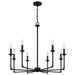 Myhouse Lighting Quoizel - PRC5032MBK - Eight Light Chandelier - Prescott - Matte Black