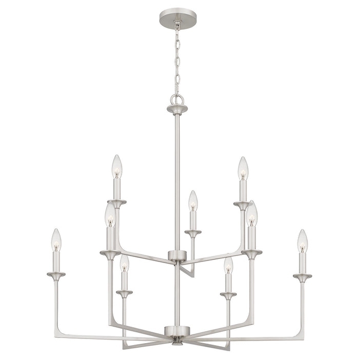 Myhouse Lighting Quoizel - PRC5232BN - Nine Light Chandelier - Prescott - Brushed Nickel