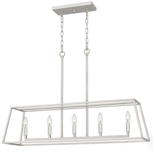 Myhouse Lighting Quoizel - PRC536BN - Five Light Island Chandelier - Prescott - Brushed Nickel