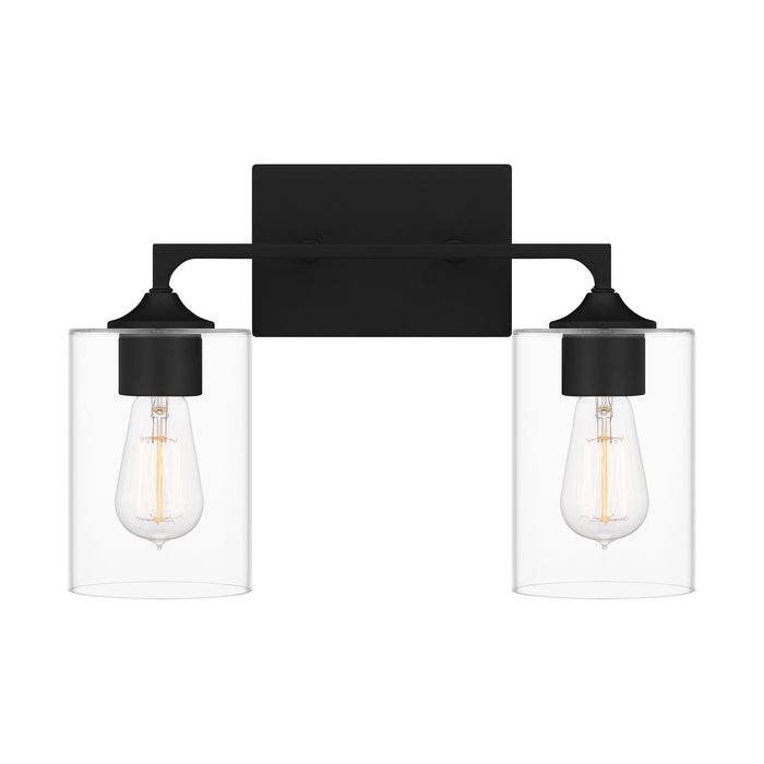 Myhouse Lighting Quoizel - PRC8616MBK - Two Light Bath - Prescott - Matte Black