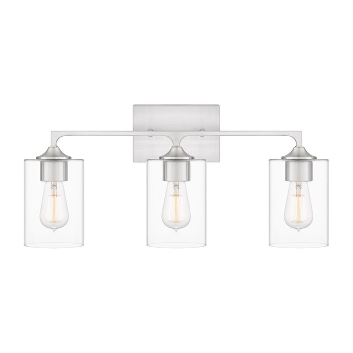 Myhouse Lighting Quoizel - PRC8624BN - Three Light Bath - Prescott - Brushed Nickel