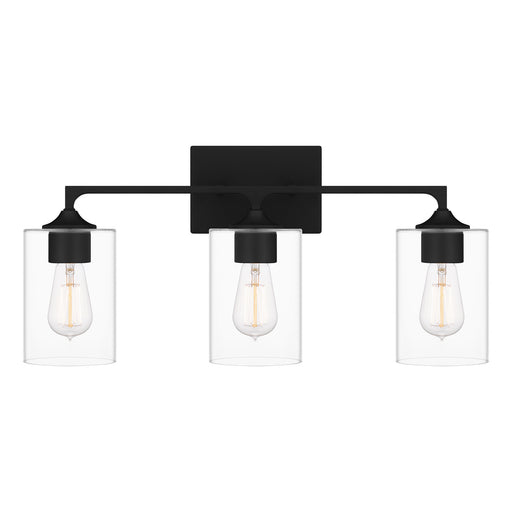 Myhouse Lighting Quoizel - PRC8624MBK - Three Light Bath - Prescott - Matte Black