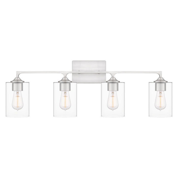 Myhouse Lighting Quoizel - PRC8633BN - Four Light Bath - Prescott - Brushed Nickel