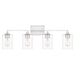 Myhouse Lighting Quoizel - PRC8633BN - Four Light Bath - Prescott - Brushed Nickel