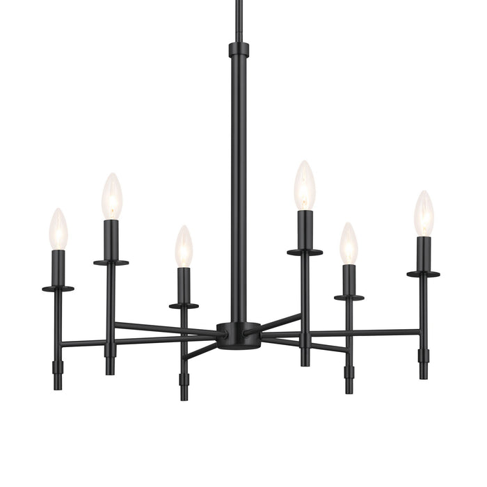 Myhouse Lighting Kichler - 52500BK - Six Light Chandelier - Ali - Black