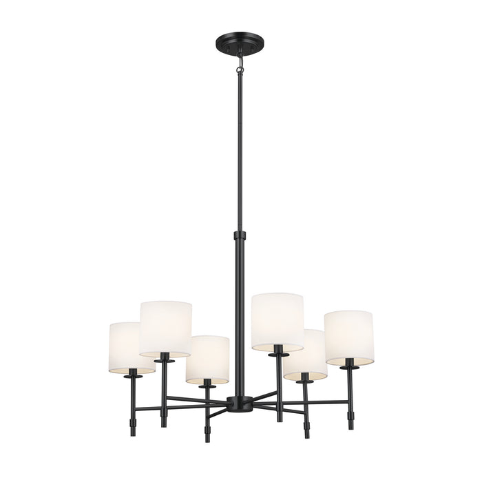 Myhouse Lighting Kichler - 52500BK - Six Light Chandelier - Ali - Black