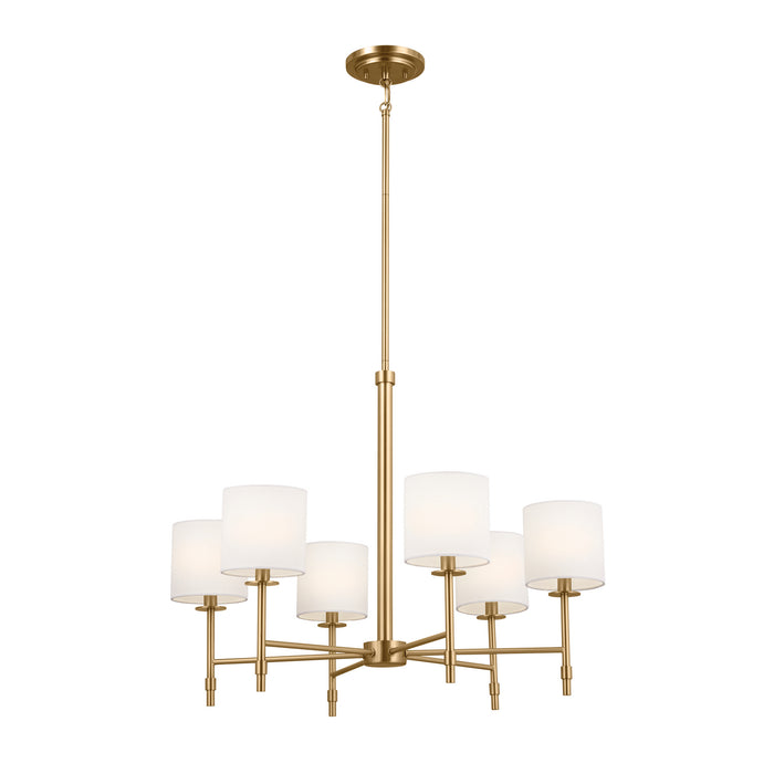 Myhouse Lighting Kichler - 52500BNB - Six Light Chandelier - Ali - Brushed Natural Brass