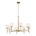 Myhouse Lighting Kichler - 52502BNB - Eight Light Chandelier - Ali - Brushed Natural Brass