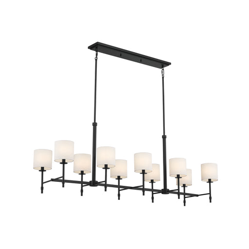 Myhouse Lighting Kichler - 52503BK - Ten Light Linear Chandelier - Ali - Black