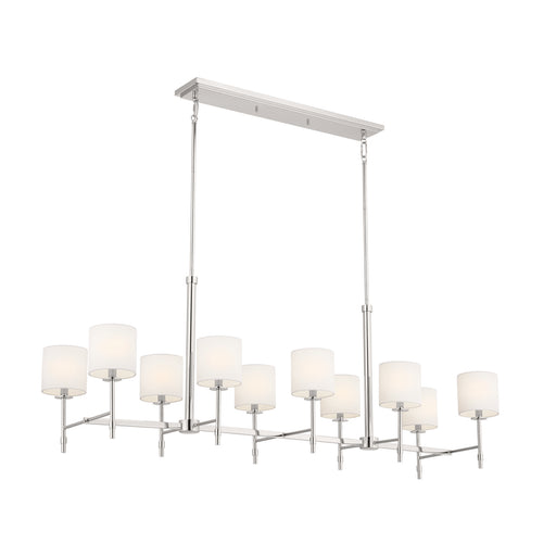 Myhouse Lighting Kichler - 52503PN - Ten Light Linear Chandelier - Ali - Polished Nickel