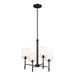 Myhouse Lighting Kichler - 52504BK - Four Light Mini Chandelier - Ali - Black