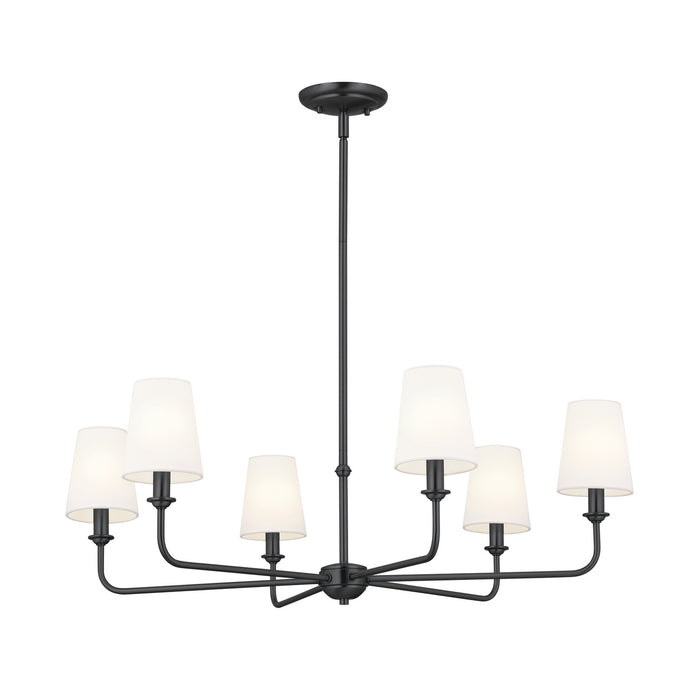 Myhouse Lighting Kichler - 52516BK - Six Light Chandelier - Pallas - Black