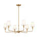 Myhouse Lighting Kichler - 52516BNB - Six Light Chandelier - Pallas - Brushed Natural Brass