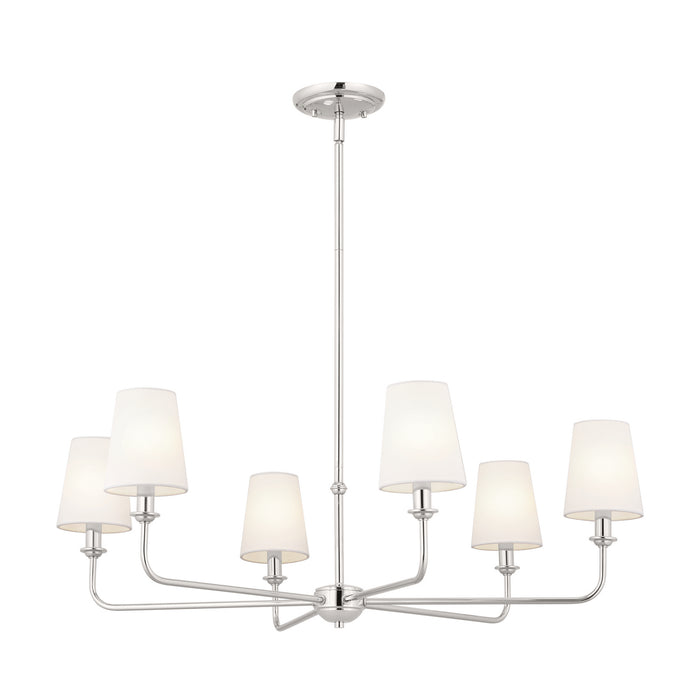 Myhouse Lighting Kichler - 52516PN - Six Light Chandelier - Pallas - Polished Nickel