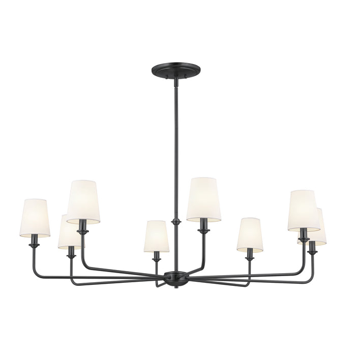 Myhouse Lighting Kichler - 52517BK - Eight Light Chandelier - Pallas - Black