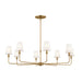 Myhouse Lighting Kichler - 52517BNB - Eight Light Chandelier - Pallas - Brushed Natural Brass