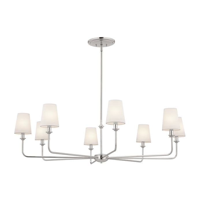 Myhouse Lighting Kichler - 52517PN - Eight Light Chandelier - Pallas - Polished Nickel