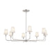 Myhouse Lighting Kichler - 52517PN - Eight Light Chandelier - Pallas - Polished Nickel