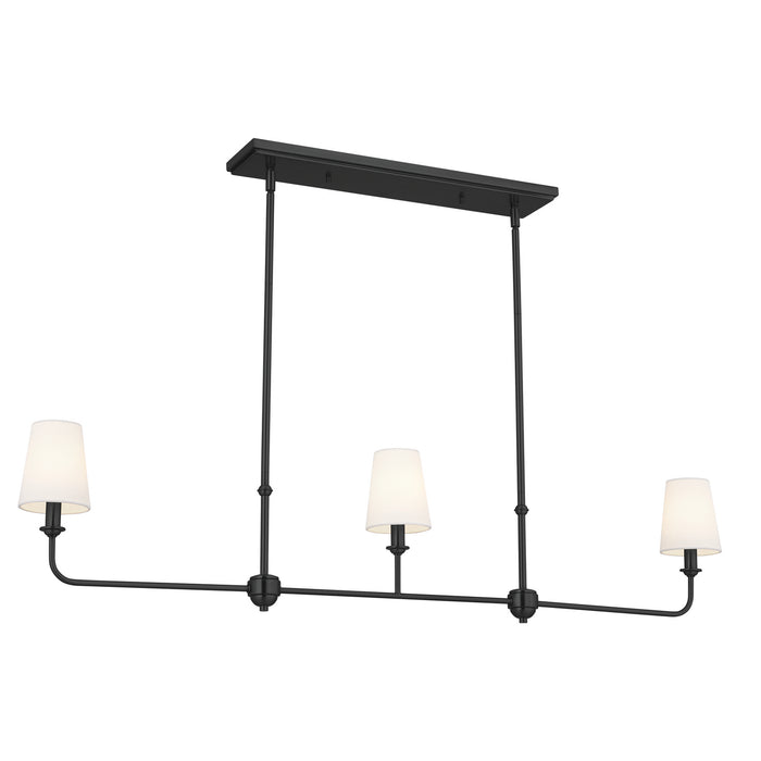 Myhouse Lighting Kichler - 52519BK - Three Light Linear Chandelier - Pallas - Black