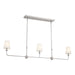 Myhouse Lighting Kichler - 52519PN - Three Light Linear Chandelier - Pallas - Polished Nickel