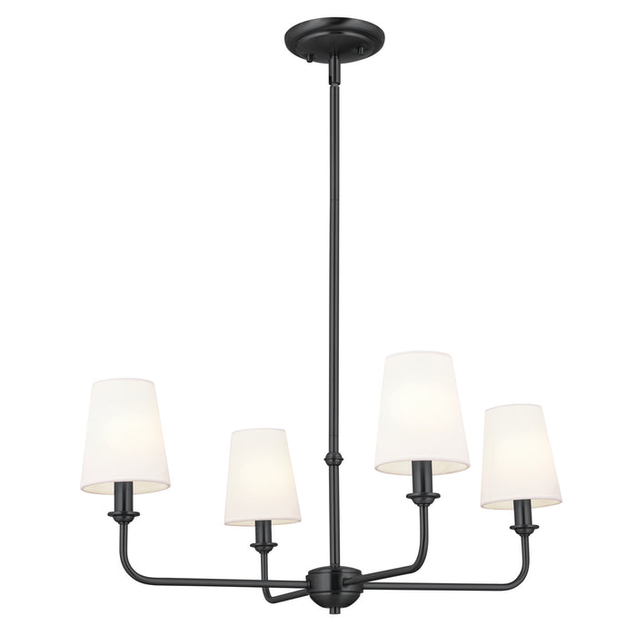 Myhouse Lighting Kichler - 52520BK - Four Light Mini Chandelier - Pallas - Black