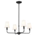 Myhouse Lighting Kichler - 52520BK - Four Light Mini Chandelier - Pallas - Black