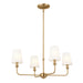 Myhouse Lighting Kichler - 52520BNB - Four Light Mini Chandelier - Pallas - Brushed Natural Brass