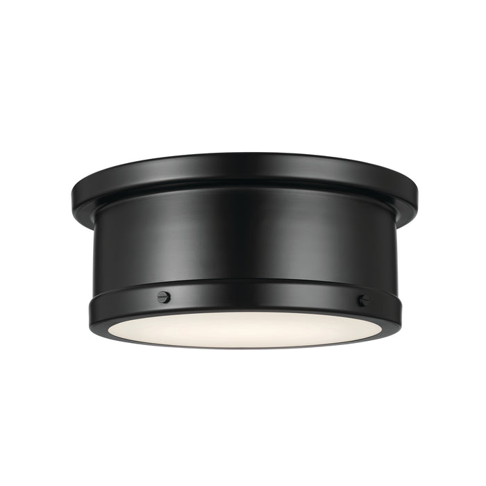 Myhouse Lighting Kichler - 52540BK - Two Light Flush Mount - Serca - Black