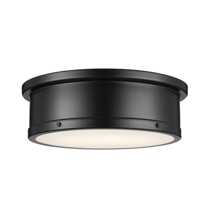 Myhouse Lighting Kichler - 52541BK - Three Light Flush Mount - Serca - Black