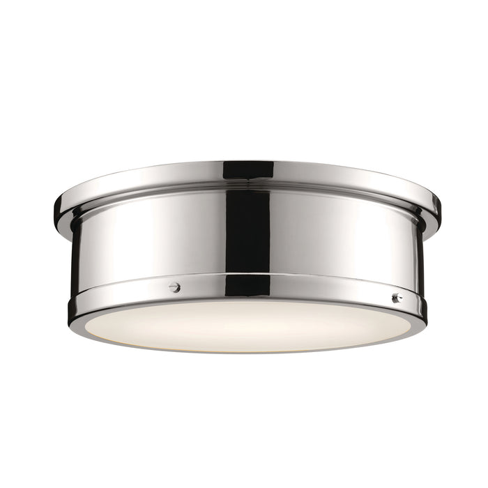 Myhouse Lighting Kichler - 52541PN - Three Light Flush Mount - Serca - Polished Nickel