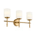 Myhouse Lighting Kichler - 55142BNB - Three Light Bath - Ali - Brushed Natural Brass