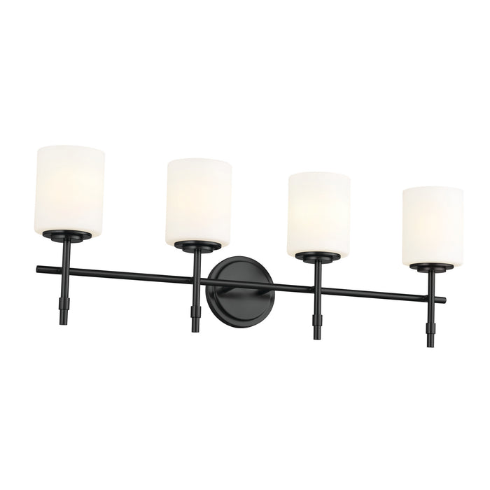 Myhouse Lighting Kichler - 55143BK - Four Light Bath - Ali - Black