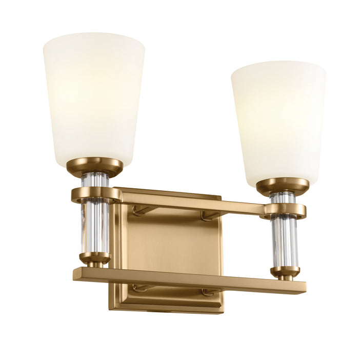 Myhouse Lighting Kichler - 55146BNB - Two Light Bath - Rosalind - Brushed Natural Brass