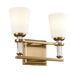 Myhouse Lighting Kichler - 55146BNB - Two Light Bath - Rosalind - Brushed Natural Brass