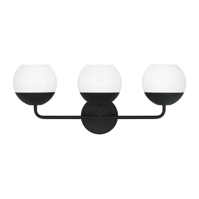 Myhouse Lighting Visual Comfort Studio - 4468103-112 - Three Light Bath Vanity - Alvin - Midnight Black