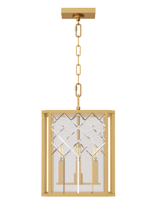 Myhouse Lighting Visual Comfort Studio - AC1134BBS - Four Light Pendant - Erro - Burnished Brass