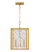 Myhouse Lighting Visual Comfort Studio - AC1134BBS - Four Light Pendant - Erro - Burnished Brass