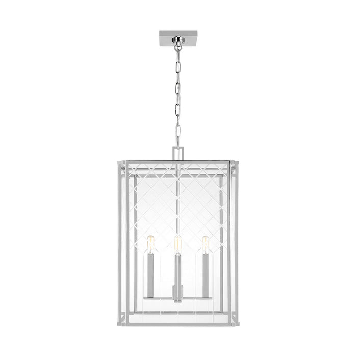 Myhouse Lighting Visual Comfort Studio - AC1144PN - Four Light Pendant - Erro - Polished Nickel