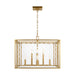 Myhouse Lighting Visual Comfort Studio - AC1158BBS - Eight Light Pendant - Erro - Burnished Brass