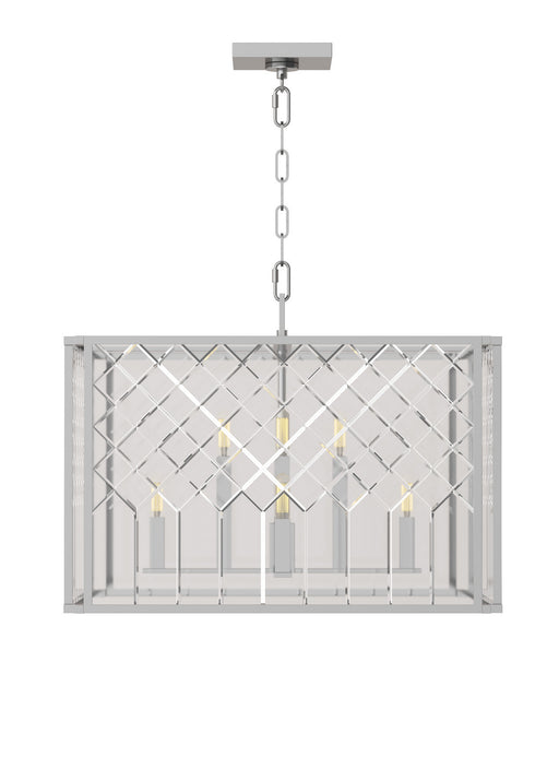 Myhouse Lighting Visual Comfort Studio - AC1158PN - Eight Light Pendant - Erro - Polished Nickel